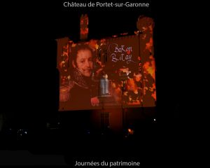 Gildas Lightpainting vidéomapping Château de Portet-sur-Garonne