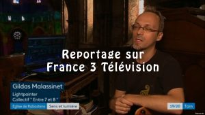 Miniature Gildas Lightpainting sur la télévision France 3
