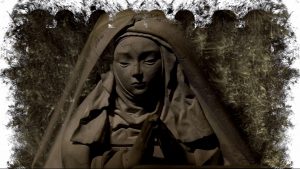Visuel Gildas Lightpainting Nuit des musées augustins Toulouse Vierge
