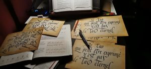 Calligraphies papier Tao