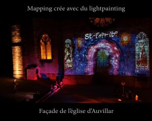 Gildas Lightpainting vidéomapping Auvillar